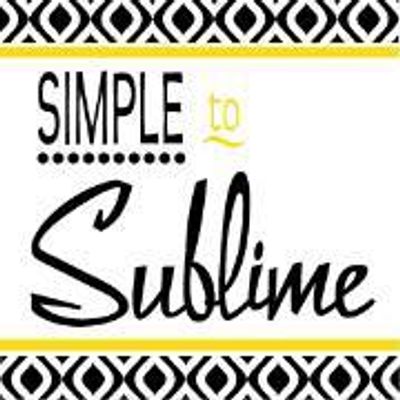 Simple To Sublime