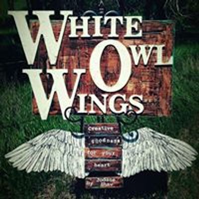 Jodene Shaw, White Owl Wings Mixed Media Art