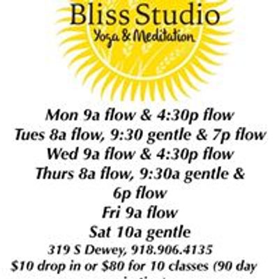 Bliss Studio Yoga & Meditation