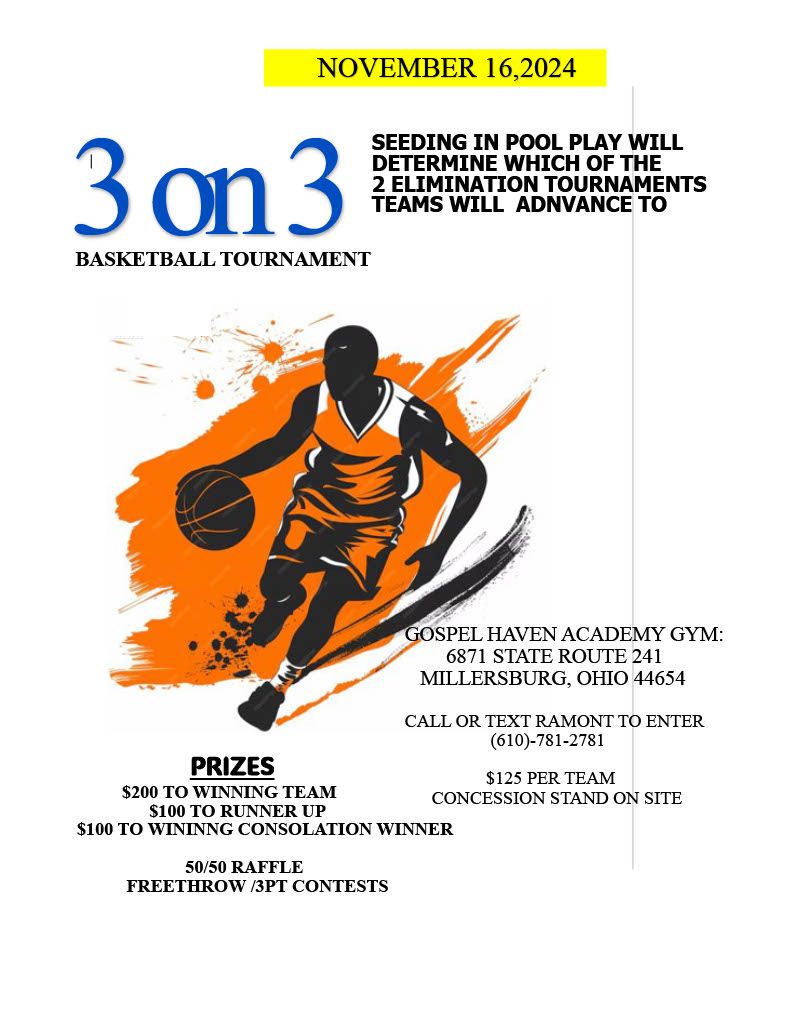 3 on 3 Basketball Tournament