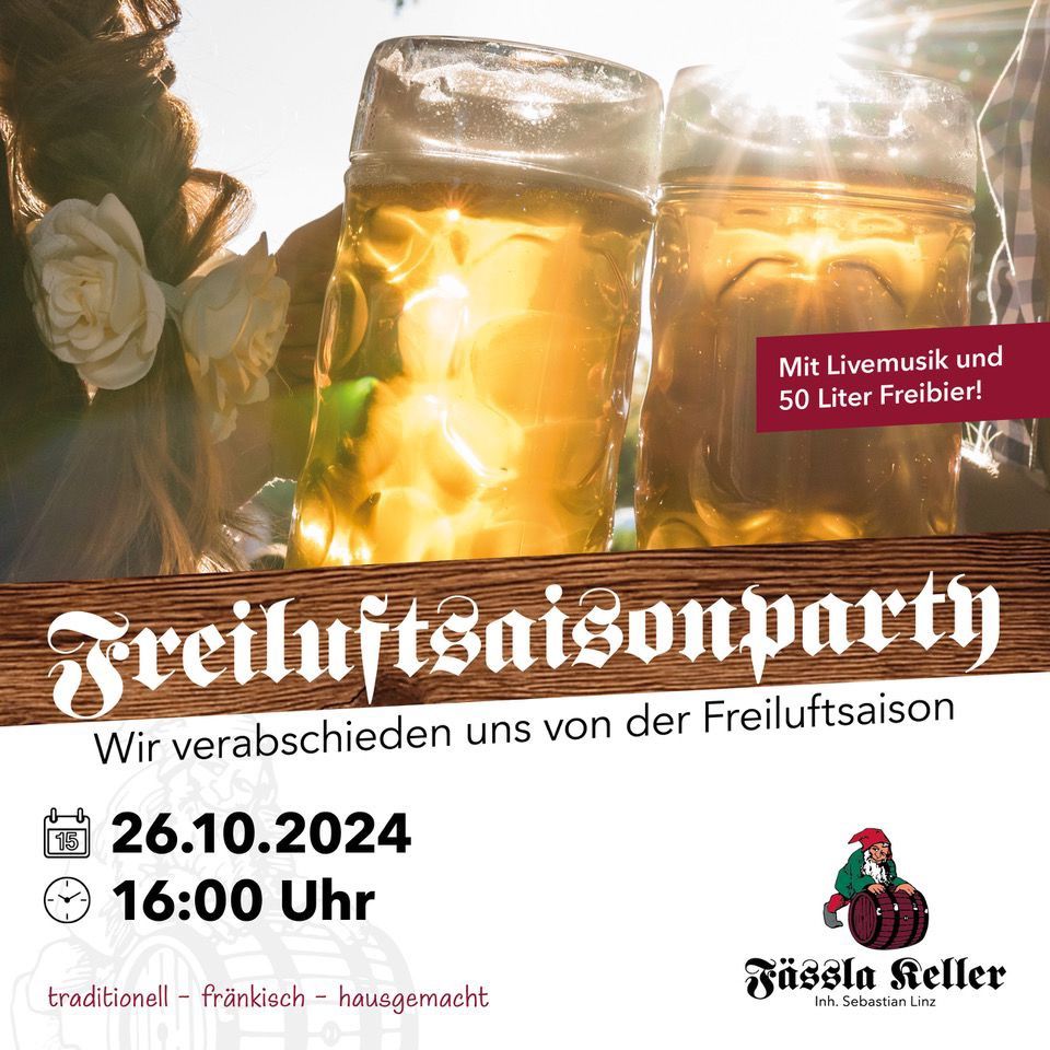 Keller-Freiluft-Saisonabschluss Party