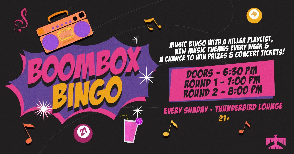 Boombox Bingo