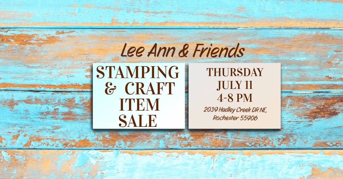 Stamping and Craft Supply Sale