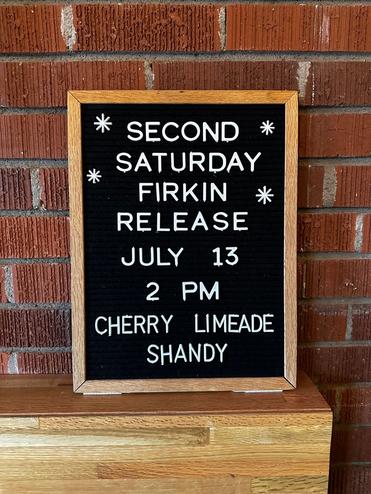 Second Saturday Firkin: Cherry Limeade Shandy