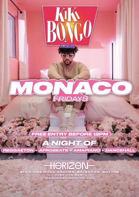 MONACO | Reggaeton VS Afro Beats | Fridays | Horizon Brighton | 05\/09\/25