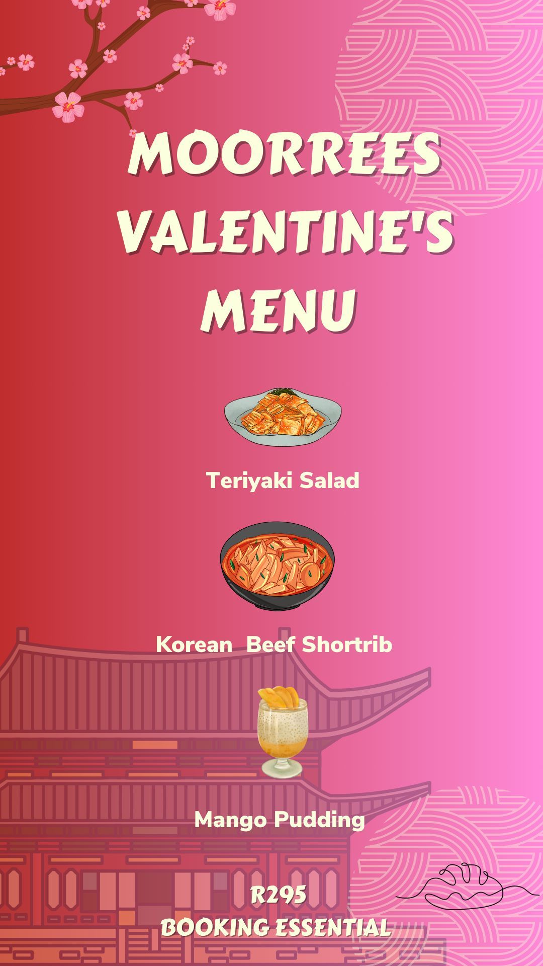 Valentine's Dinner - Asian Inspired 3-course