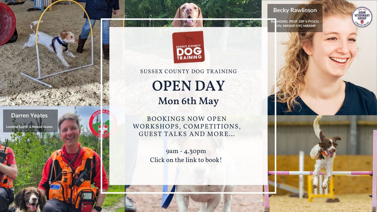 OPEN DAY AT SUSSEX COUNTY DOG TRAINING