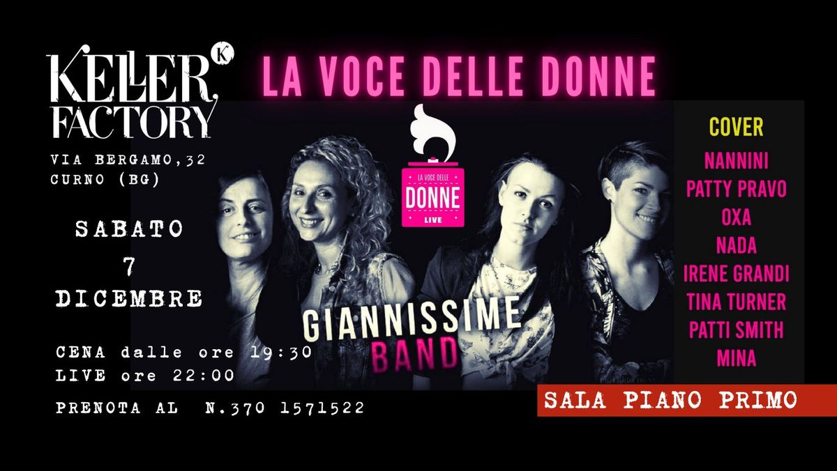 Cena Live con La Voce delle Donne - by Giannissime band (Piano Primo)