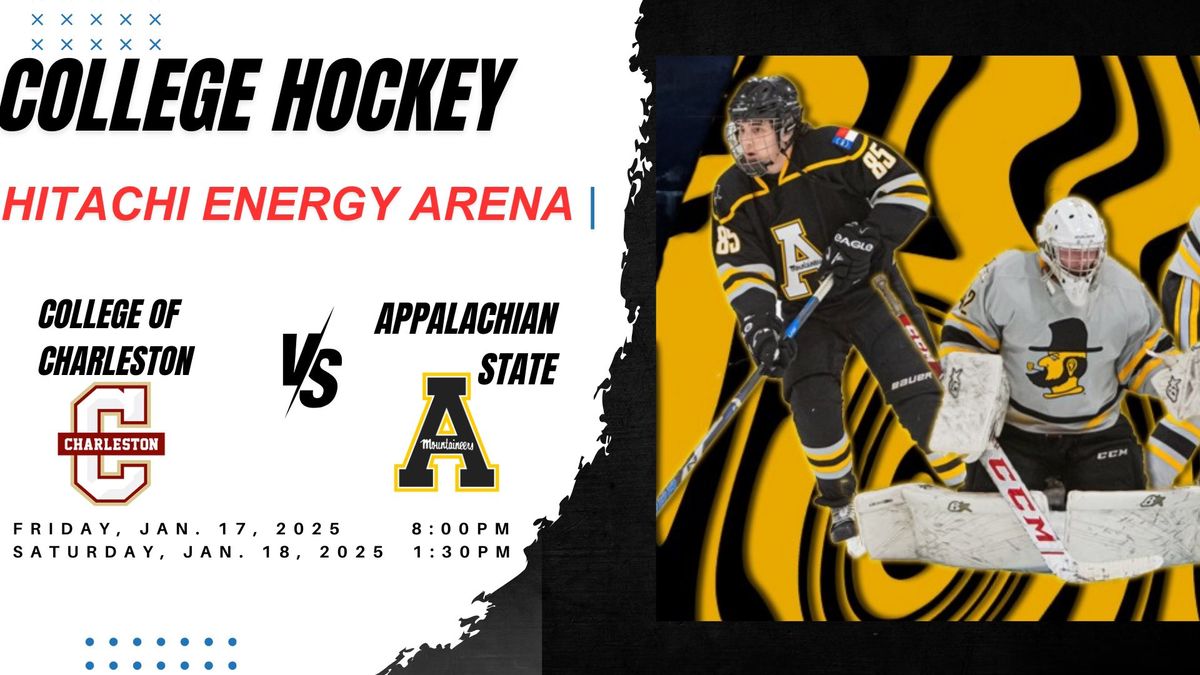 College Hockey: App State vs College Of Charleston 