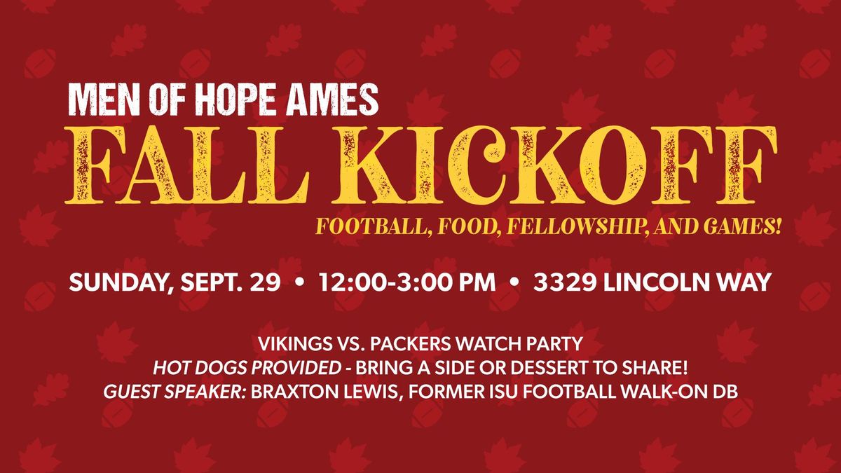 Men of Hope Ames - Fall Kickoff