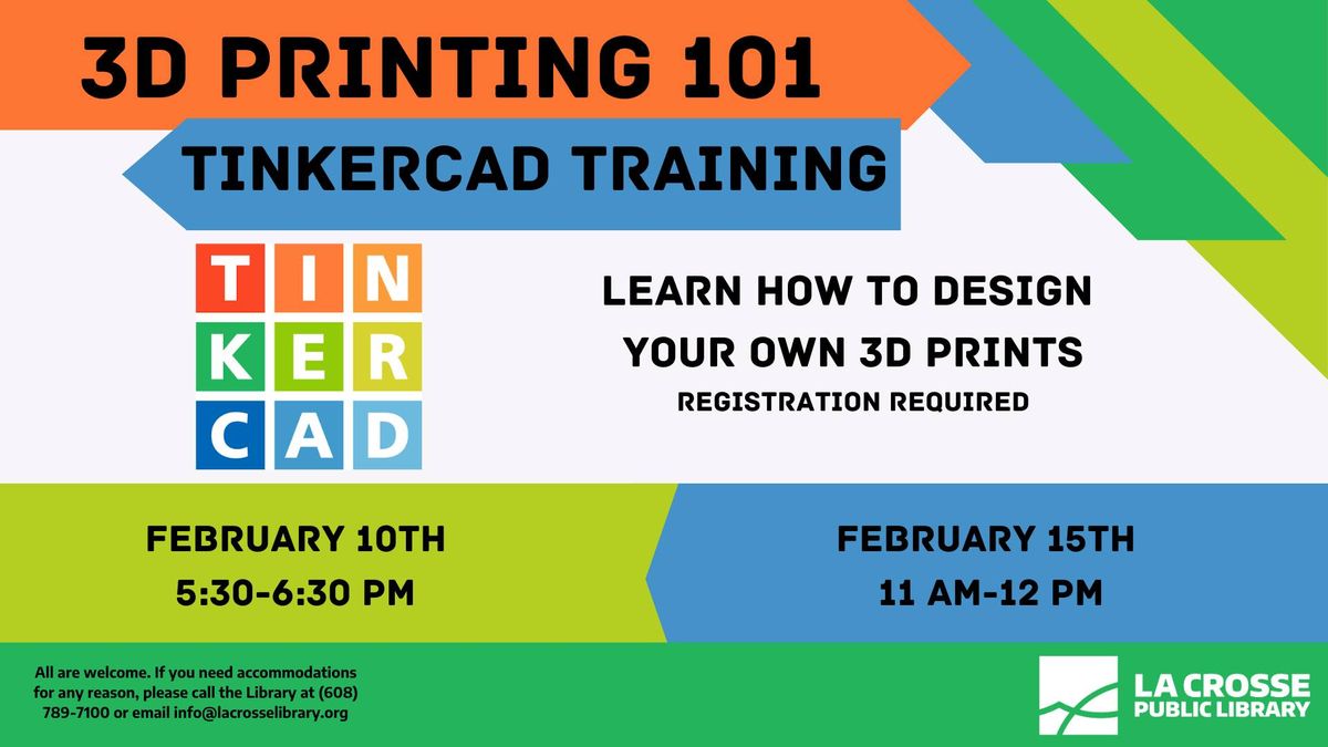 3D Printing 101: Tinkercad Training