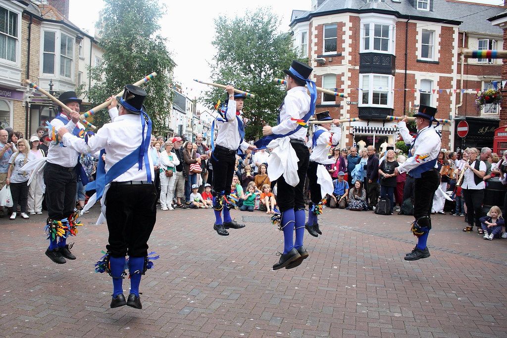 Great Western dances at the Market Square, Sidmouth