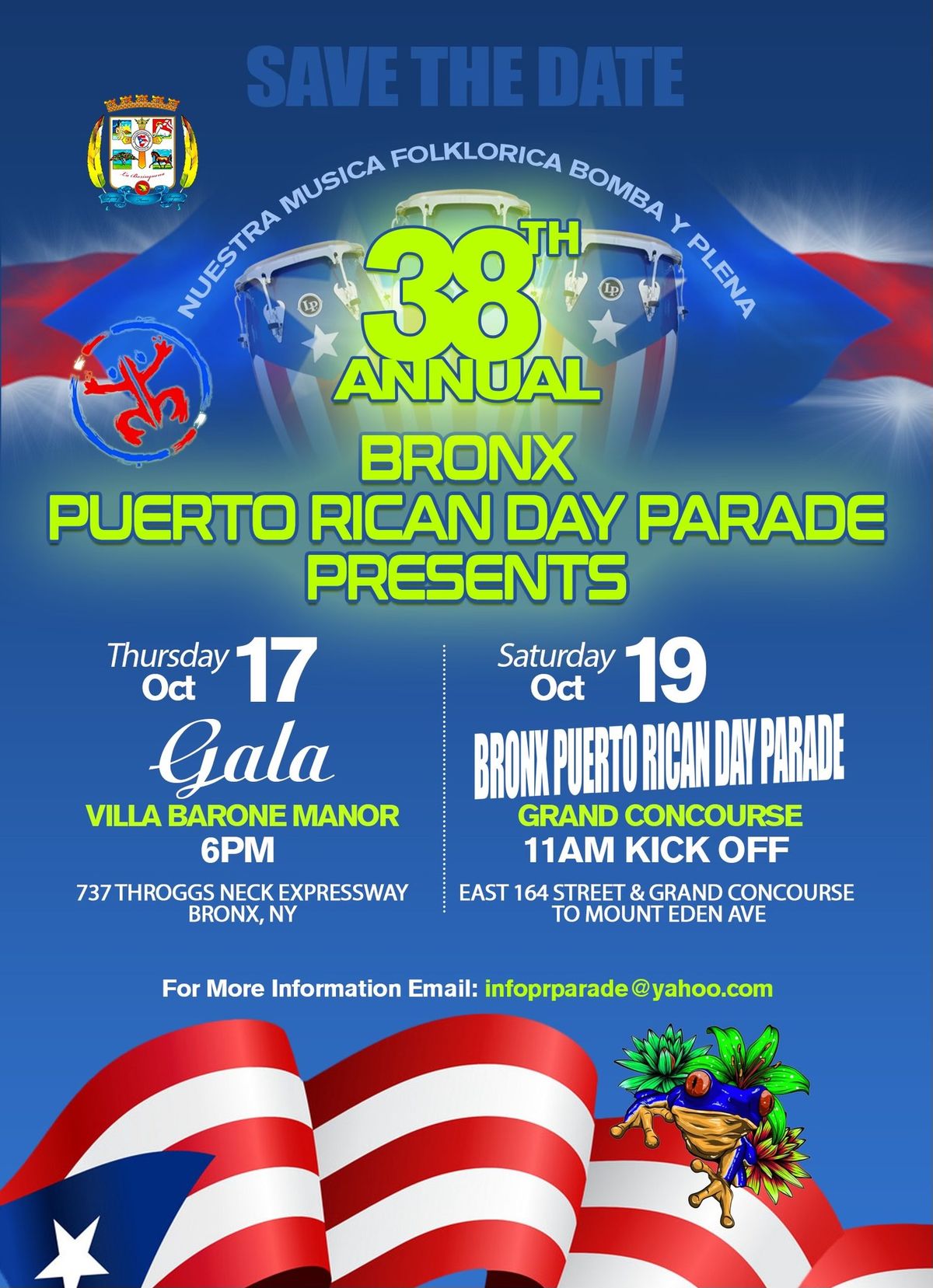 38th Annual Bronx Puerto Rican Day Parade!