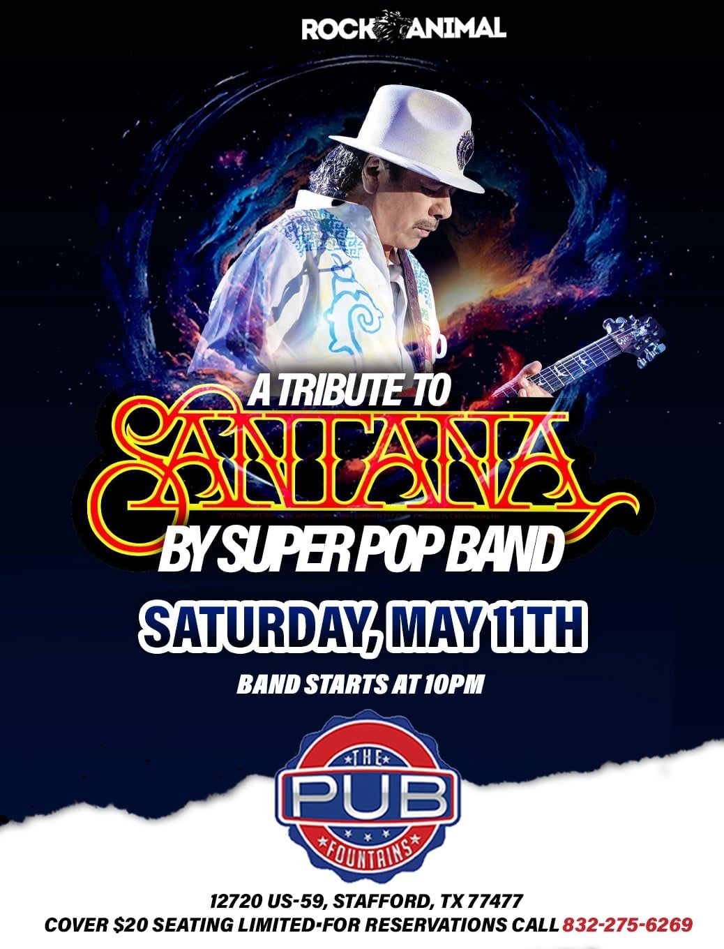 A tribute to SANTANA performed by Super Pop