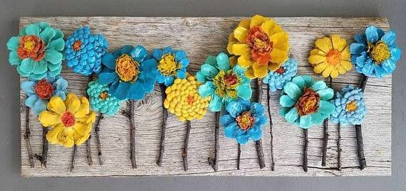 Pinecone Flower Board Workshop