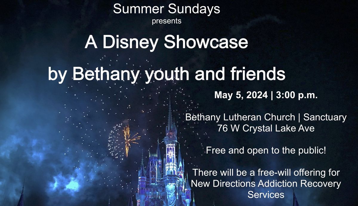 A Disney Showcase, as part of the Summer Mini Concert Series