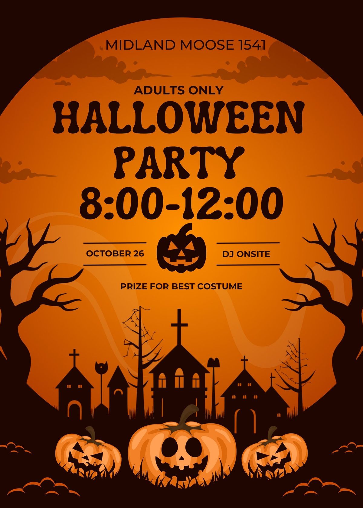 Halloween Party at the Midland Moose