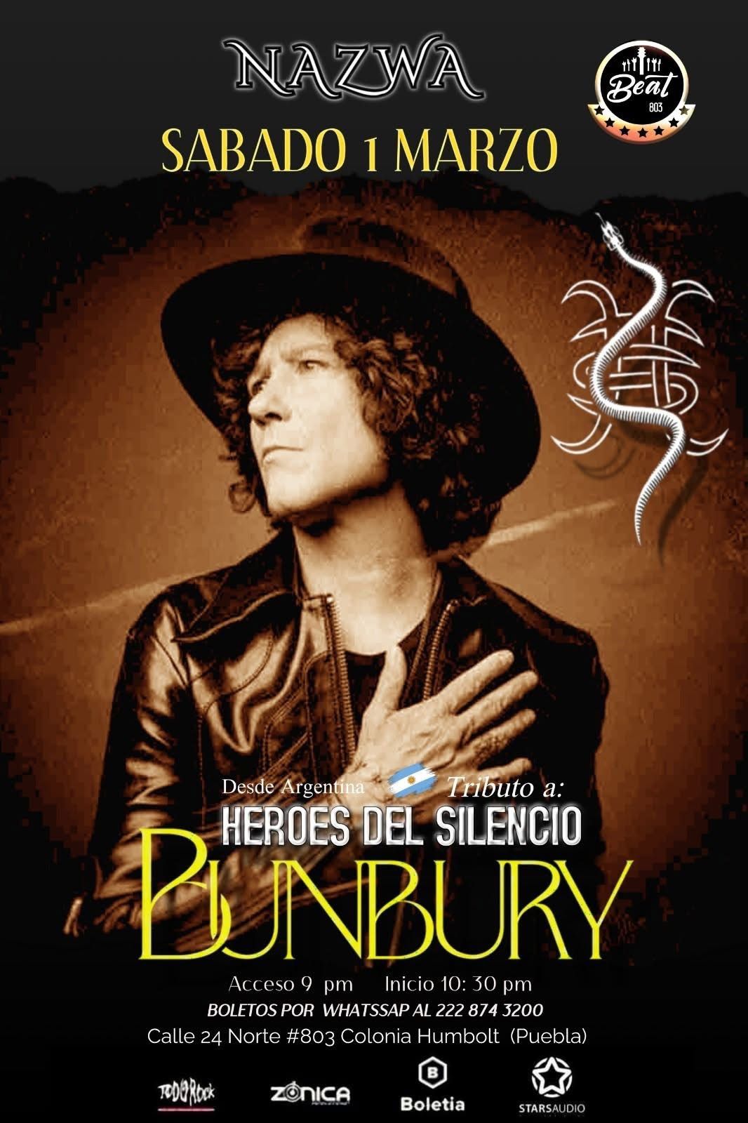 Noche #Bunbury & #HDS por Nazwa \ud83c\udde6\ud83c\uddf7 