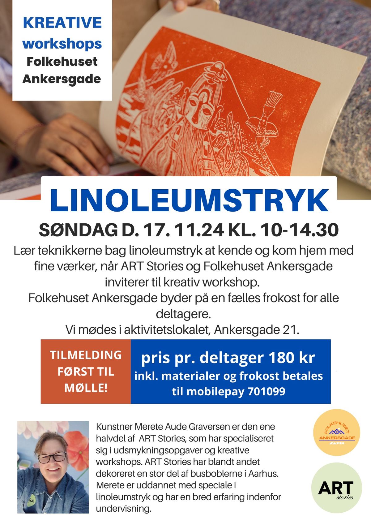 Workshop linoleumstryk