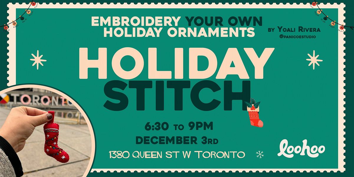Holiday Stitch Workshop by P\u00e1nico Estudio