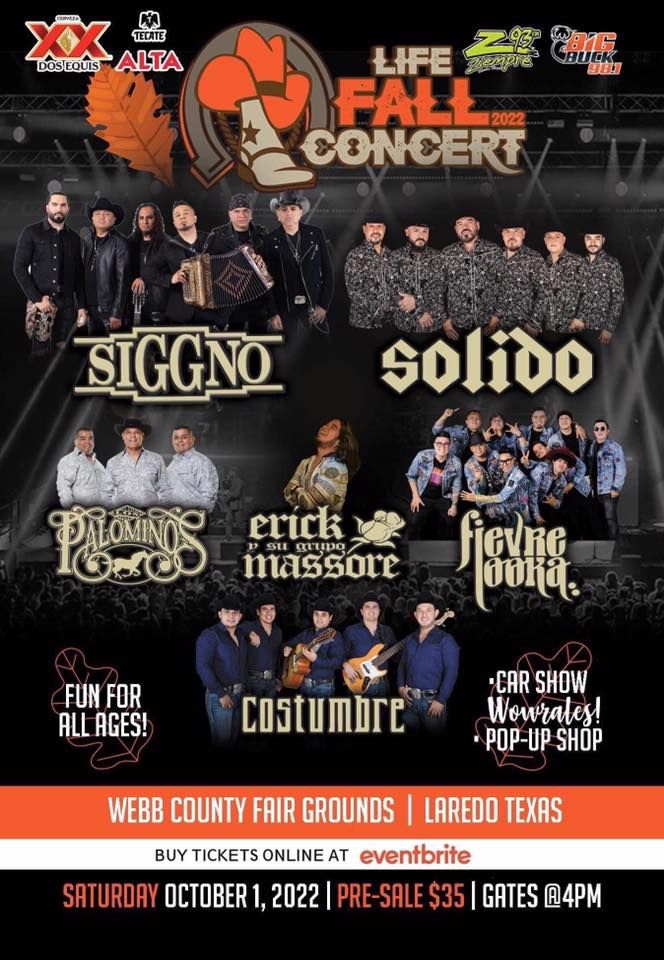 Costumbre en Laredo! Life Fall Concert, Laredo Fair, 1 October 2022