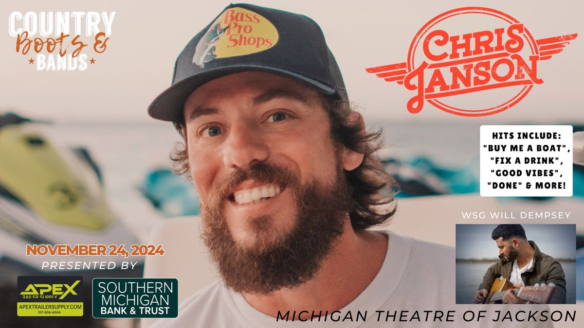 CHRIS JANSON @the Michigan Theatre of Jackson