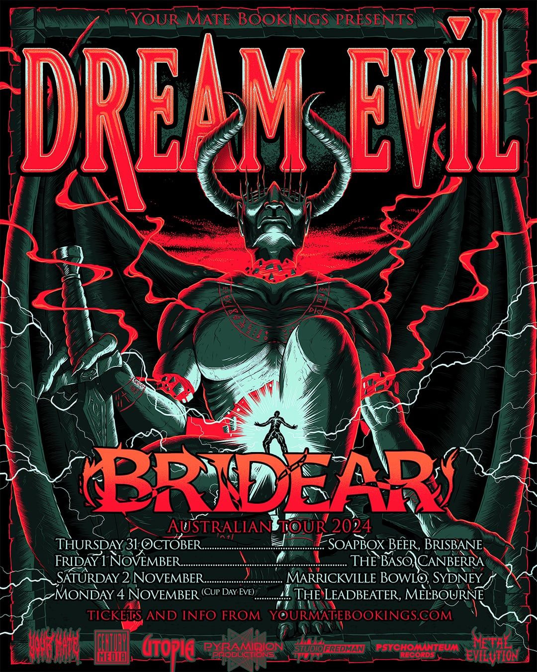 Dream Evil (SWE) & Bridear (Japan) Sydney