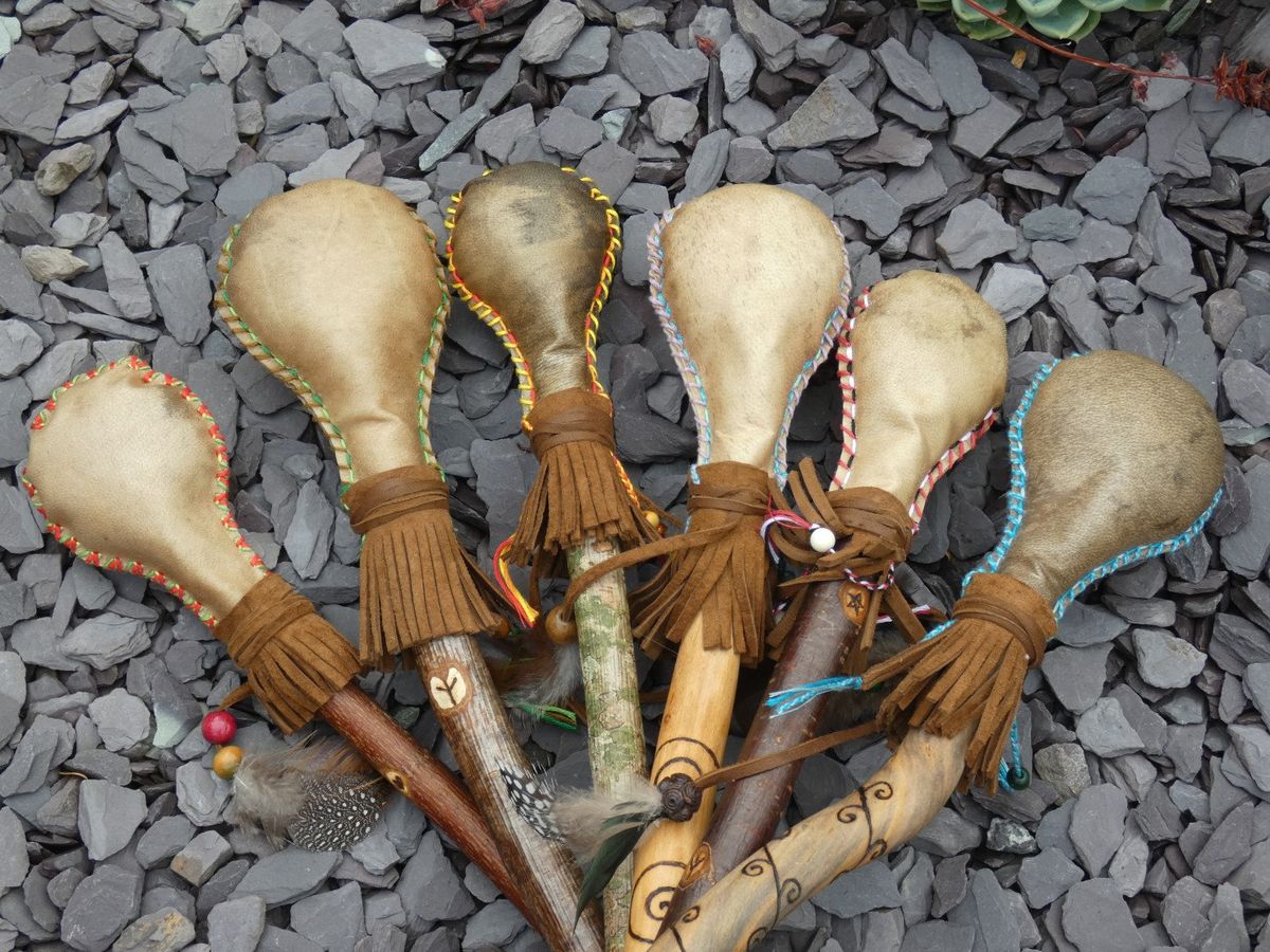 Shamanic rattle making workshop. 