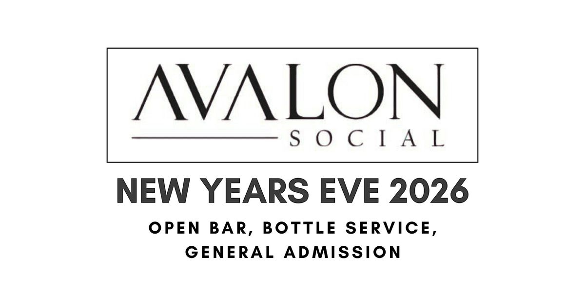 NYE 2026 at AVALON SOCIAL - New Years Eve Pittsburgh