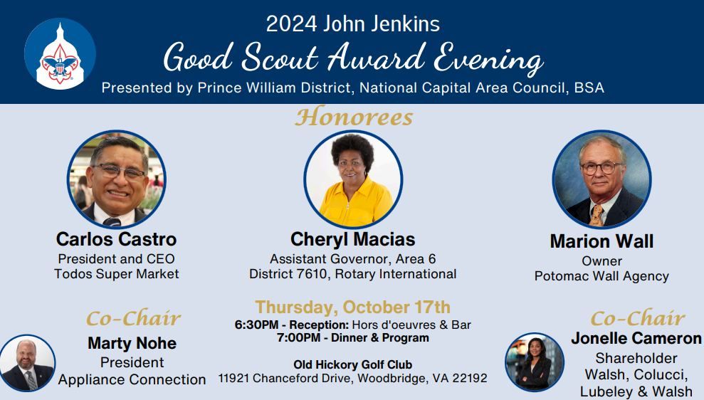 The John D. Jenkins Good Scout Award Dinner