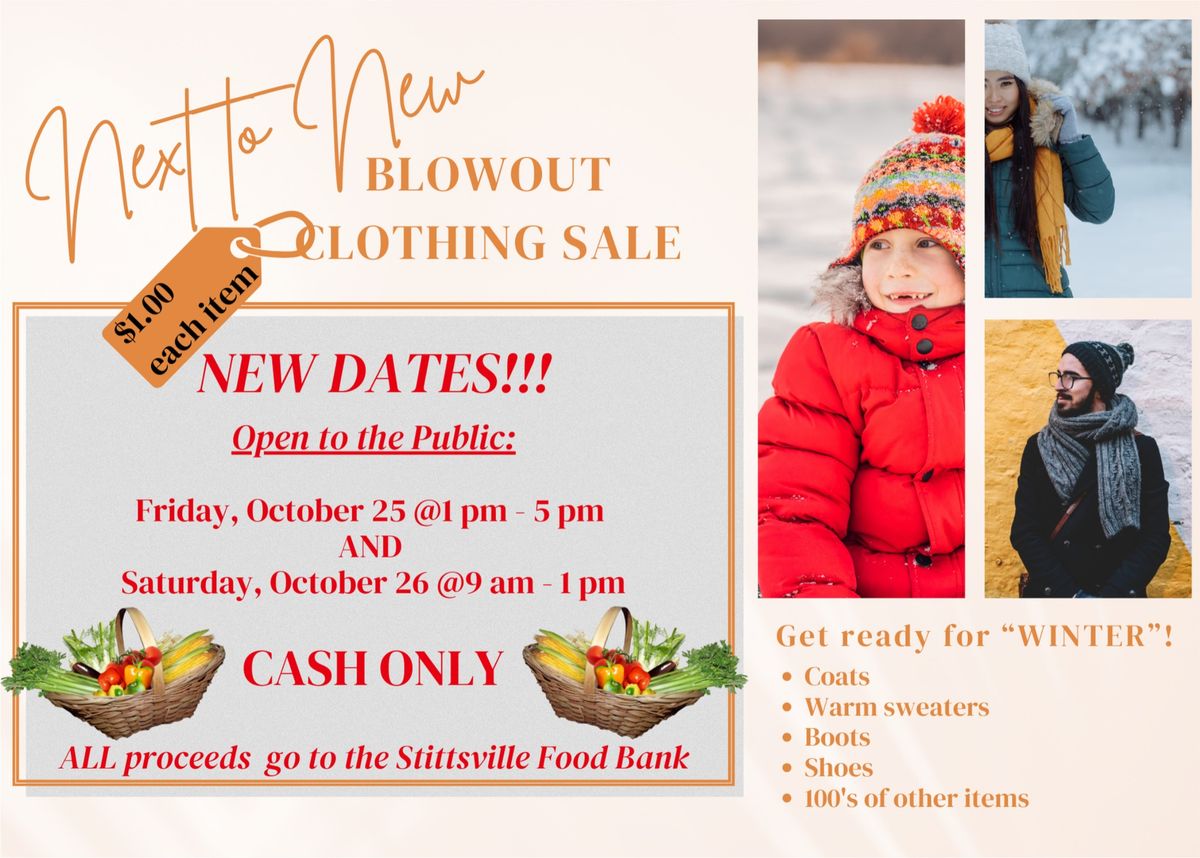 Blowout Clothing Sale