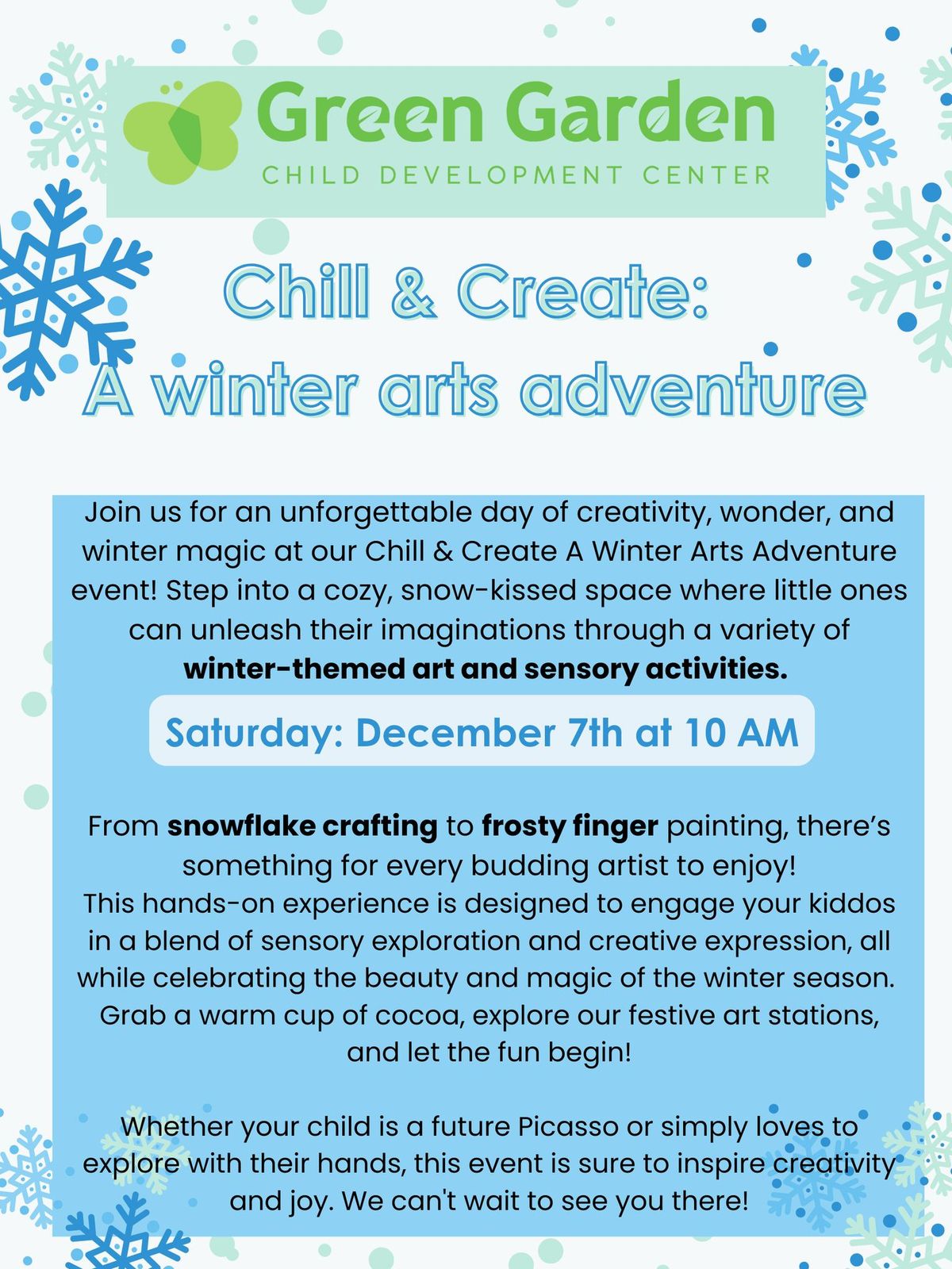 Chill & Create: A Winter Arts Adventure