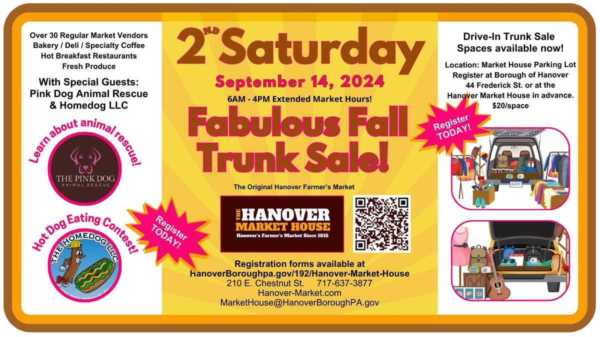 Join us at Hanover Market House for 2nd Saturday