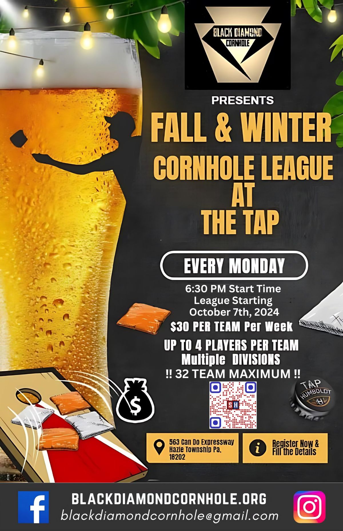 Black Diamond is back for our Fall League at the Tap House in Humboldt!