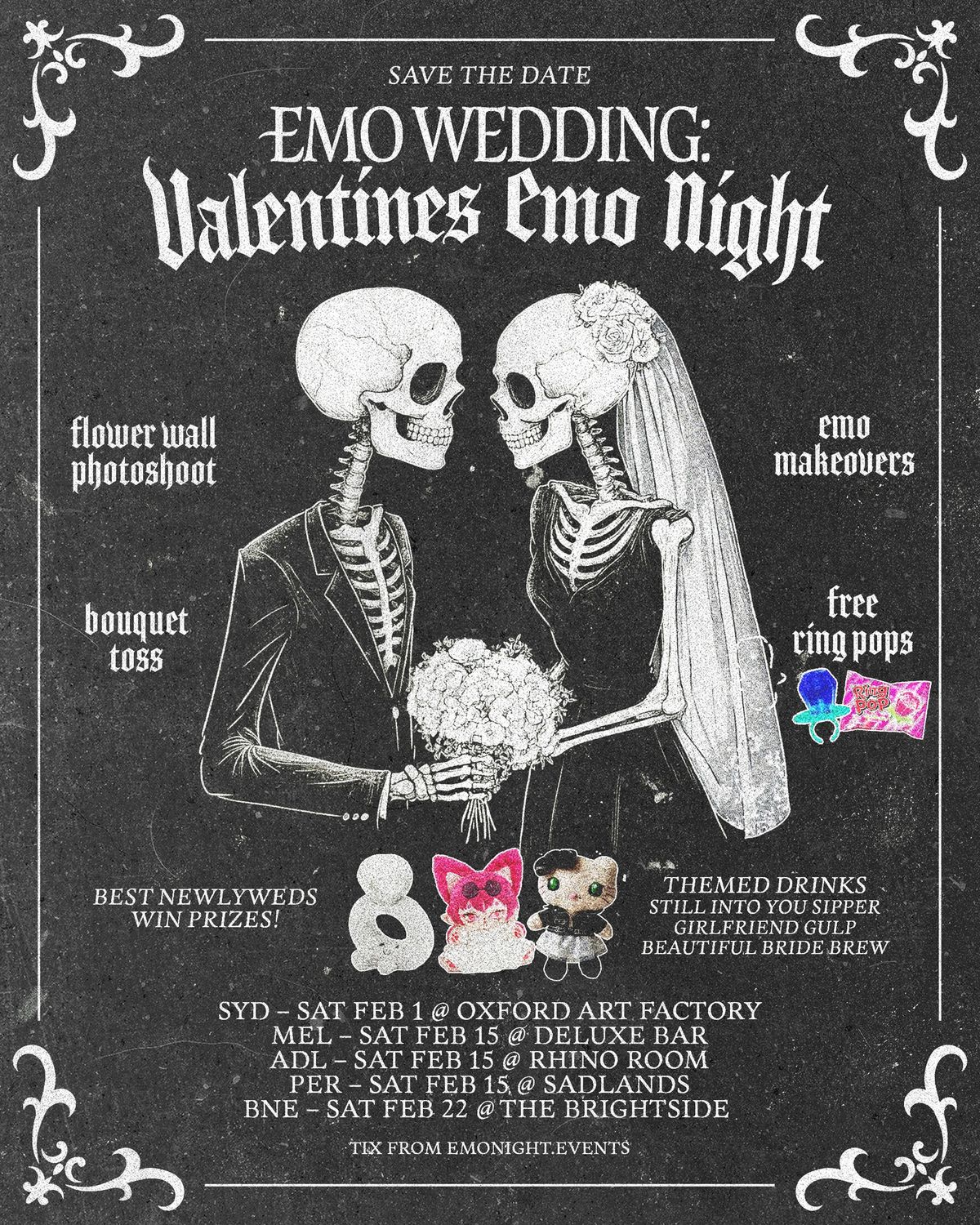 EMO WEDDING - VALENTINES EMO NIGHT - ADELAIDE 2025