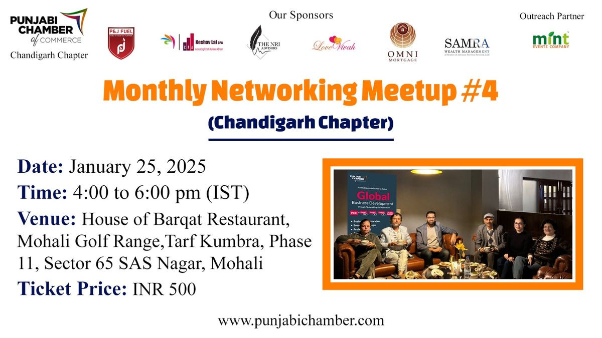 Monthly Networking Meetup #4