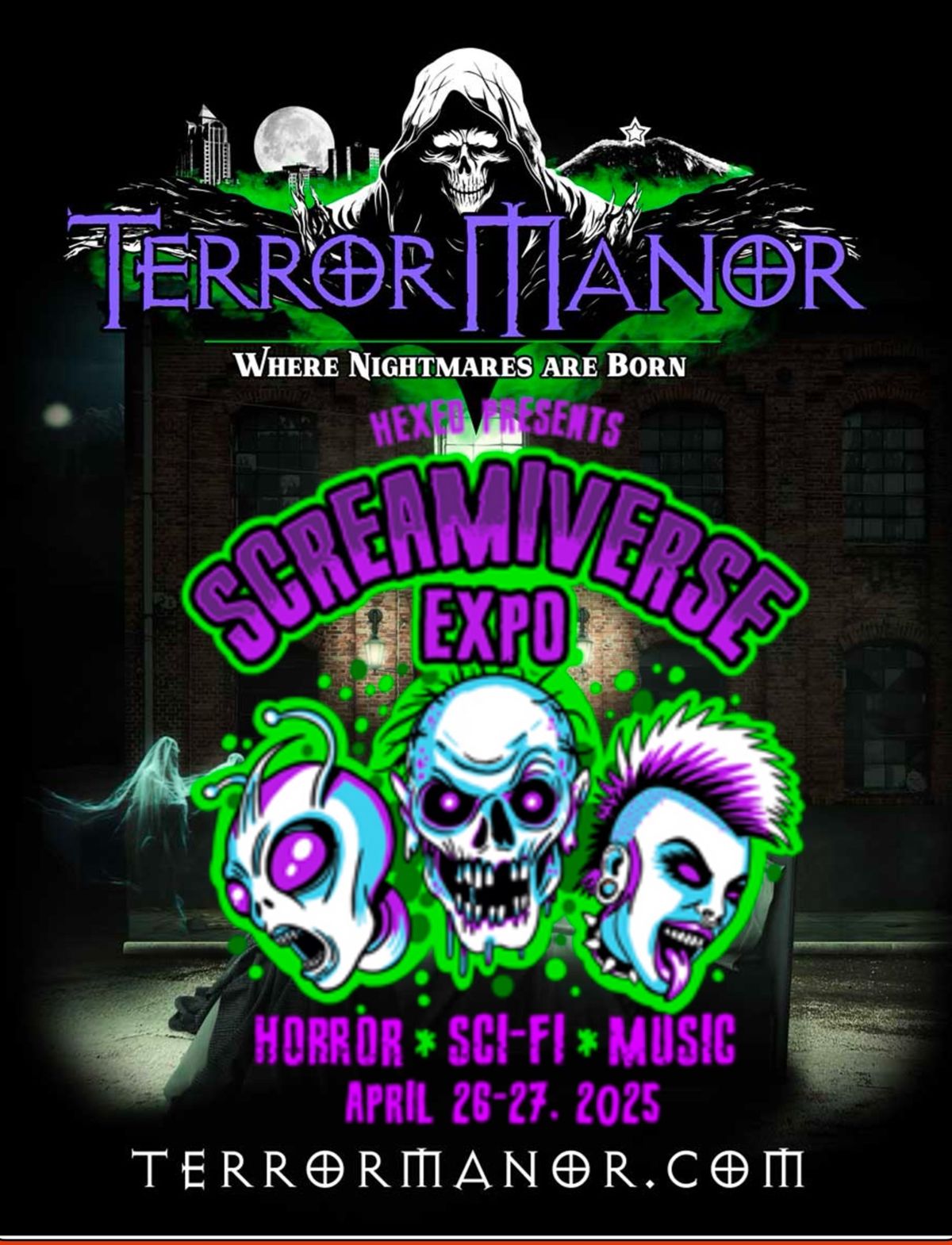 Screamiverse haunt down party @ Terror Manor