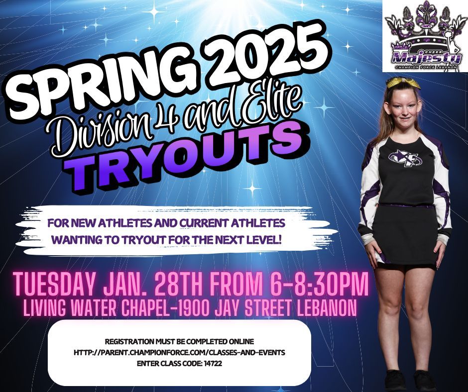 Division 4 and Elite Tryouts 