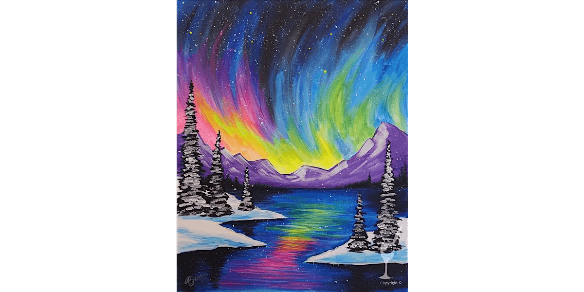 Aurora Glow - Paint and Sip in San Antonio | Classpop!\u2122