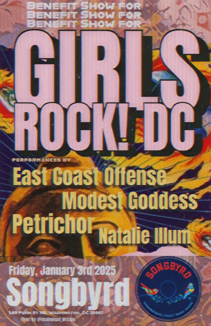 Girls Rock DC! benefit w\/ East Coast Offense Band & more at Songbyrd DC