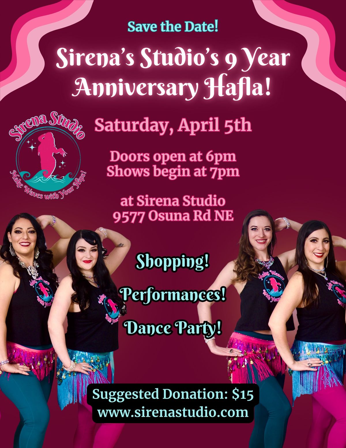 Sirena Studio's 9 Year Anniversary Hafla!