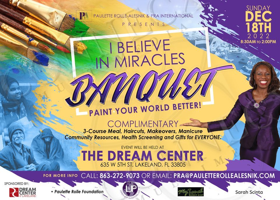 I BELIEVE IN MIRACLES VIP BANQUET AND CONCERT