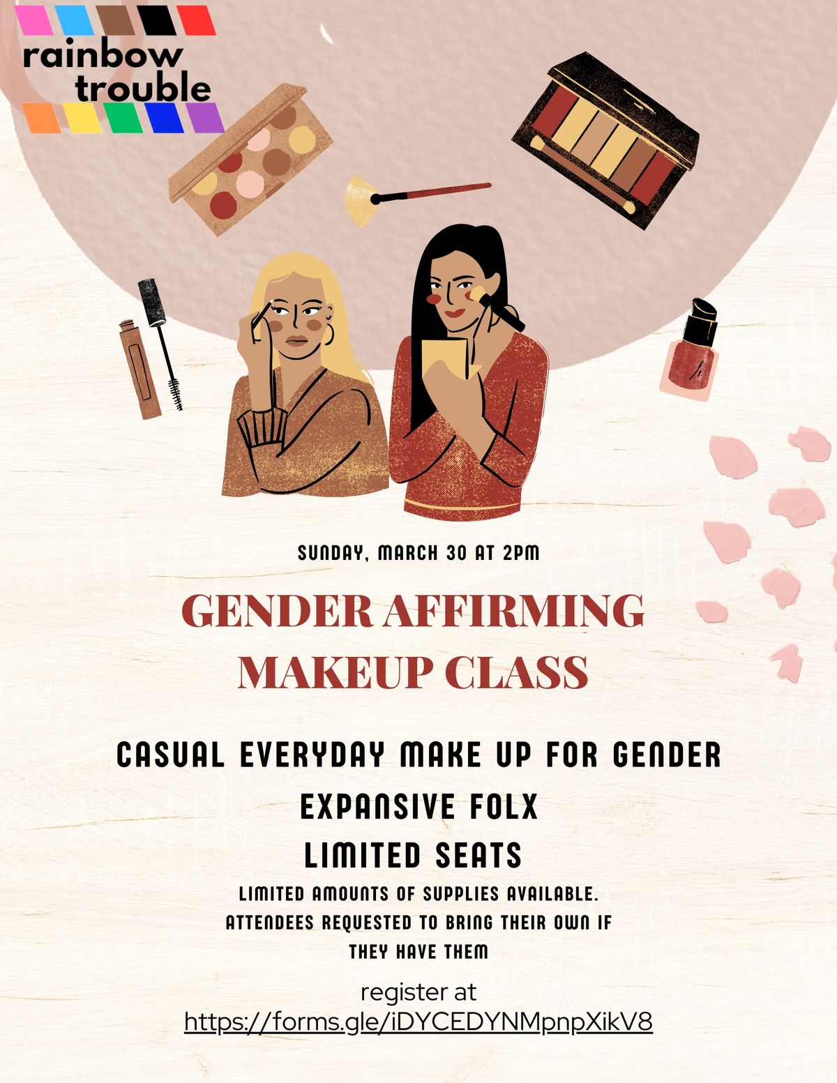 Gender Affirming Makeup Class