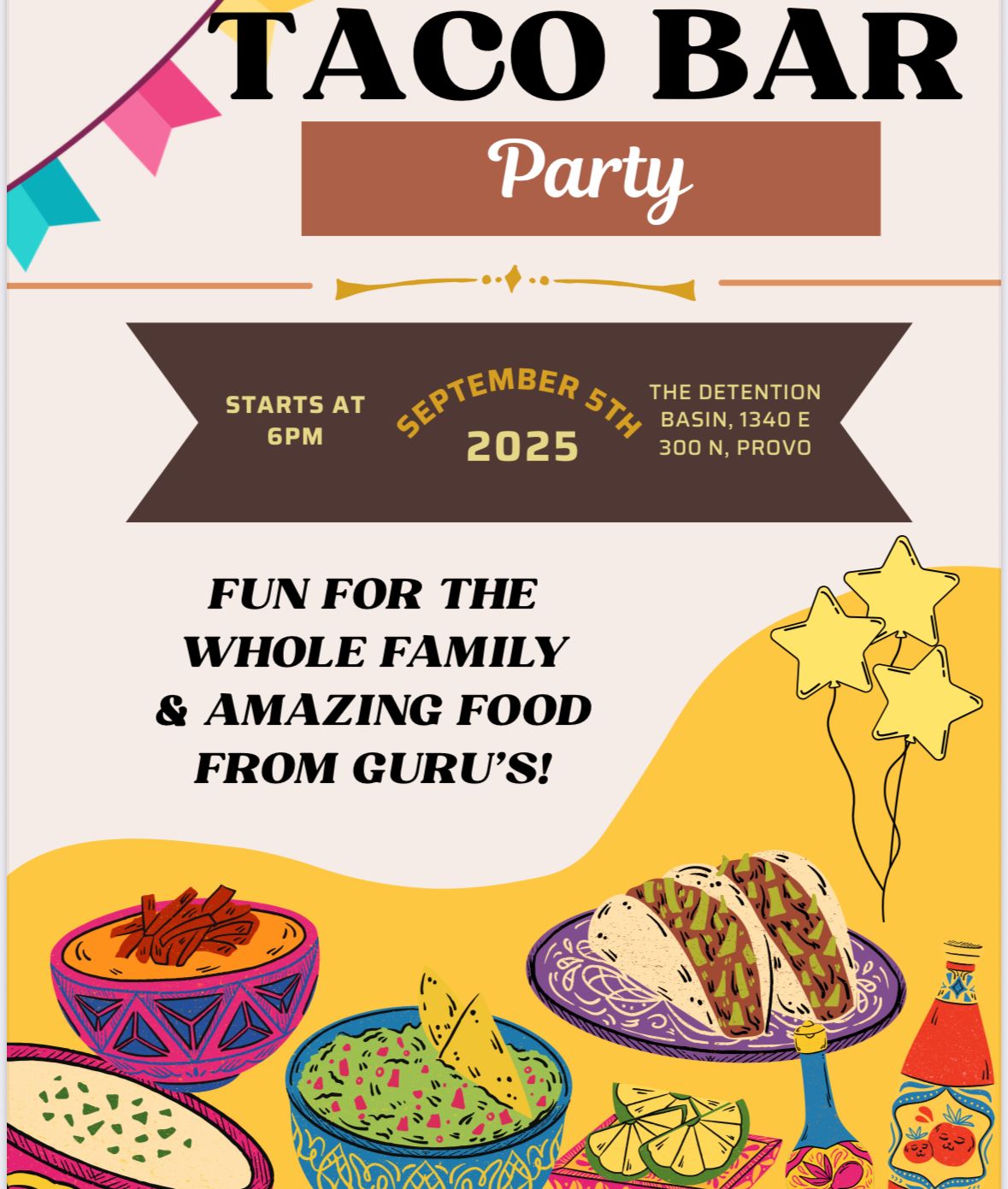 Ward Activity Taco Bar and Games Social
