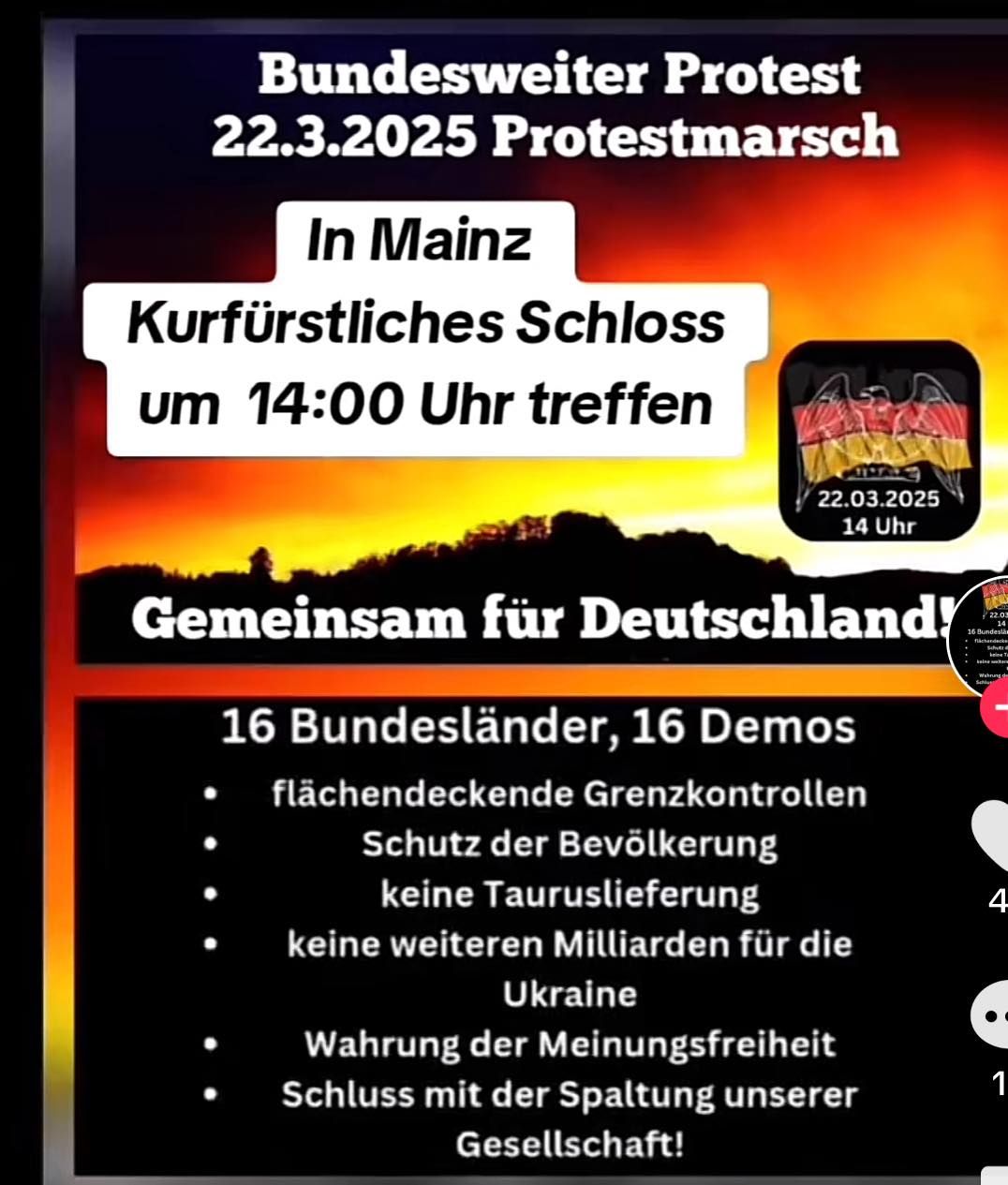 Protestmarsch Mainz 