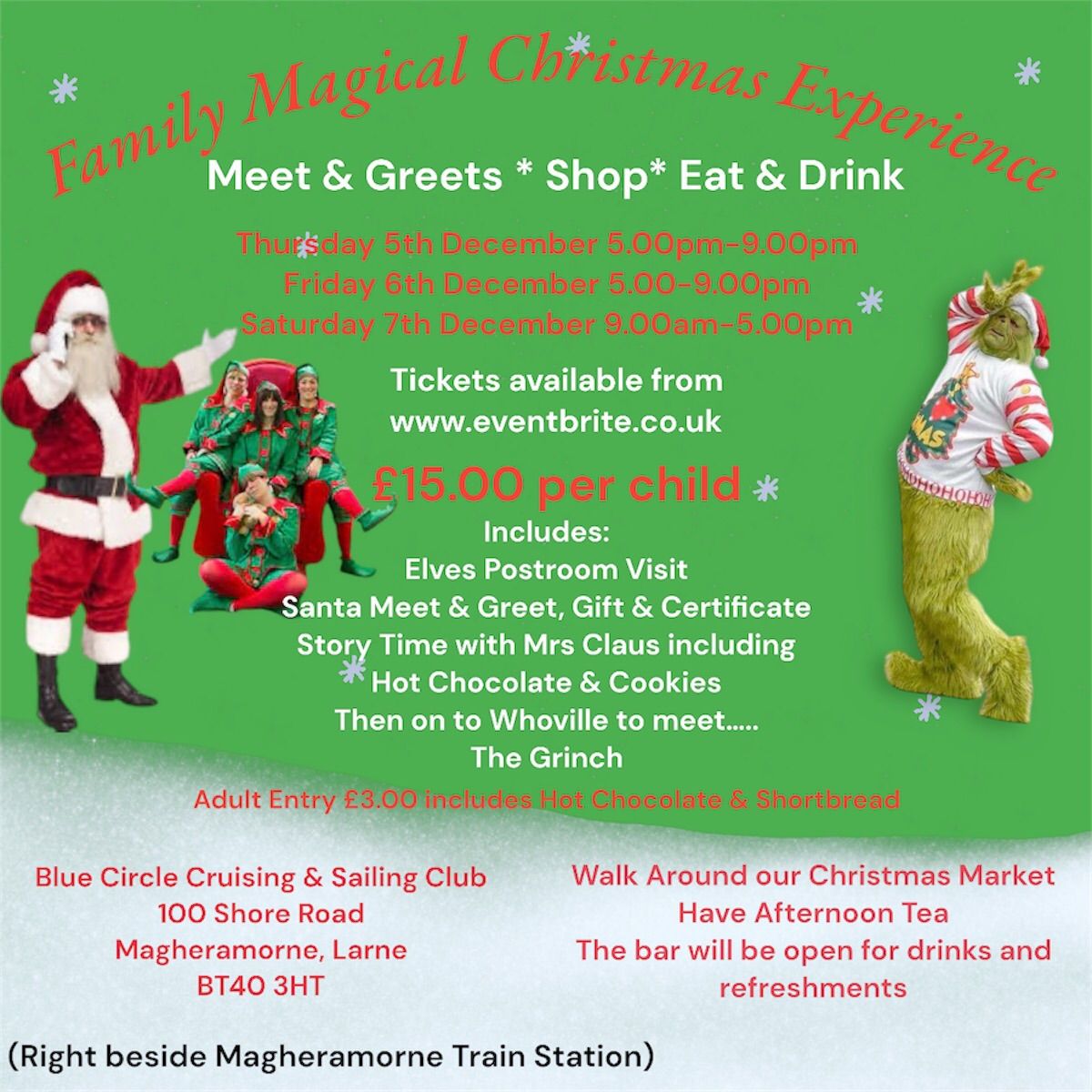 Magical Family Christmas Experience - Meet The Grinch, Santa & his Elves