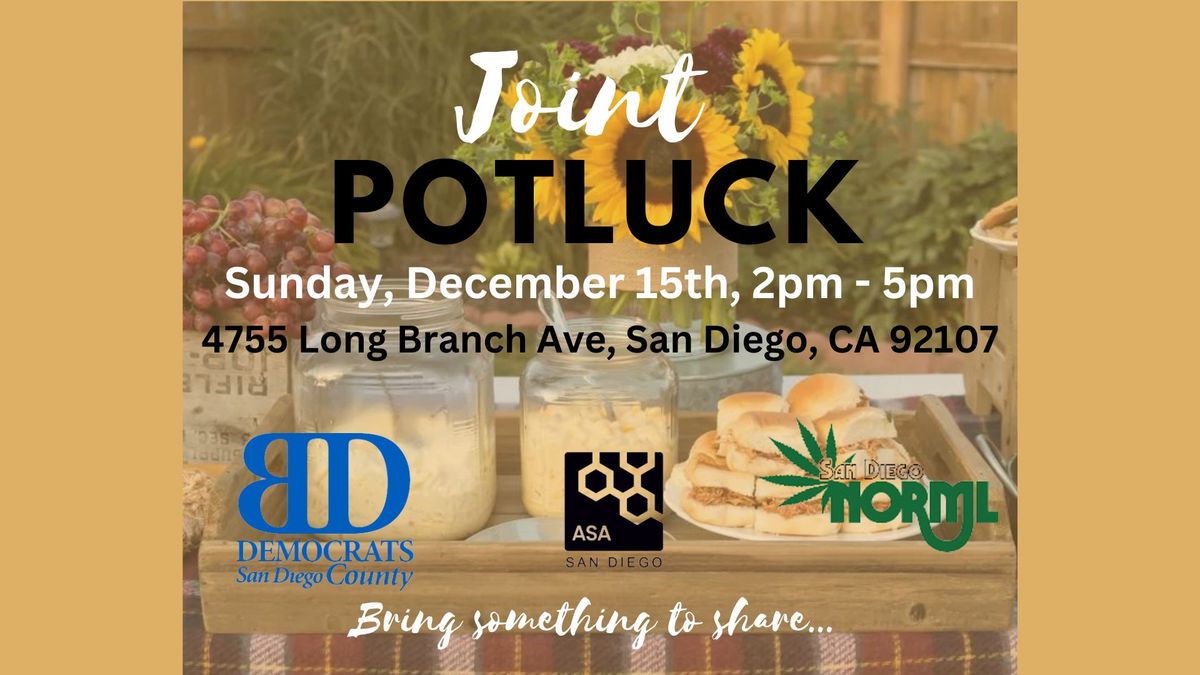 Joint Potluck - Blue Dream Dems, SD ASA & SD NORML