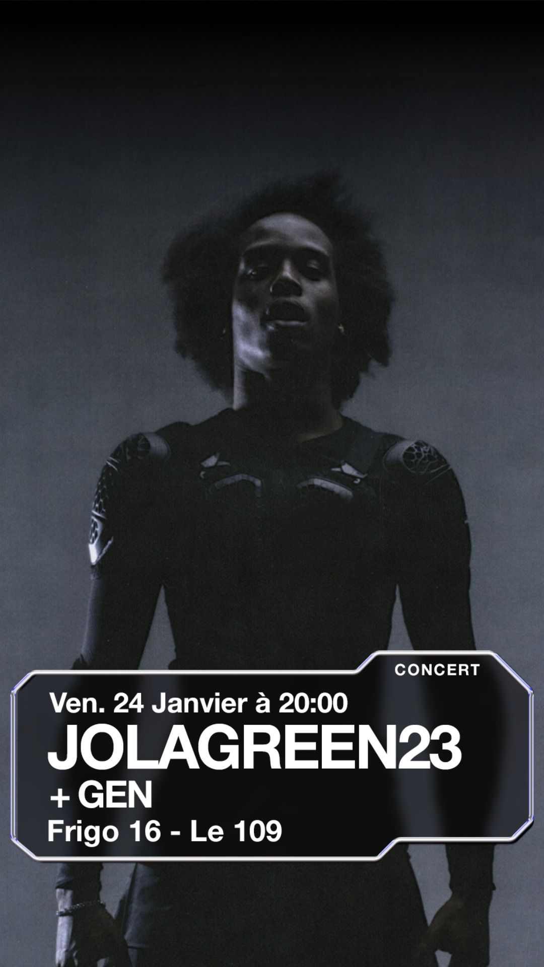 GEN + JolaGreen23  \u2022 VEN. 24 JANV. \u2022 FRIGO 16