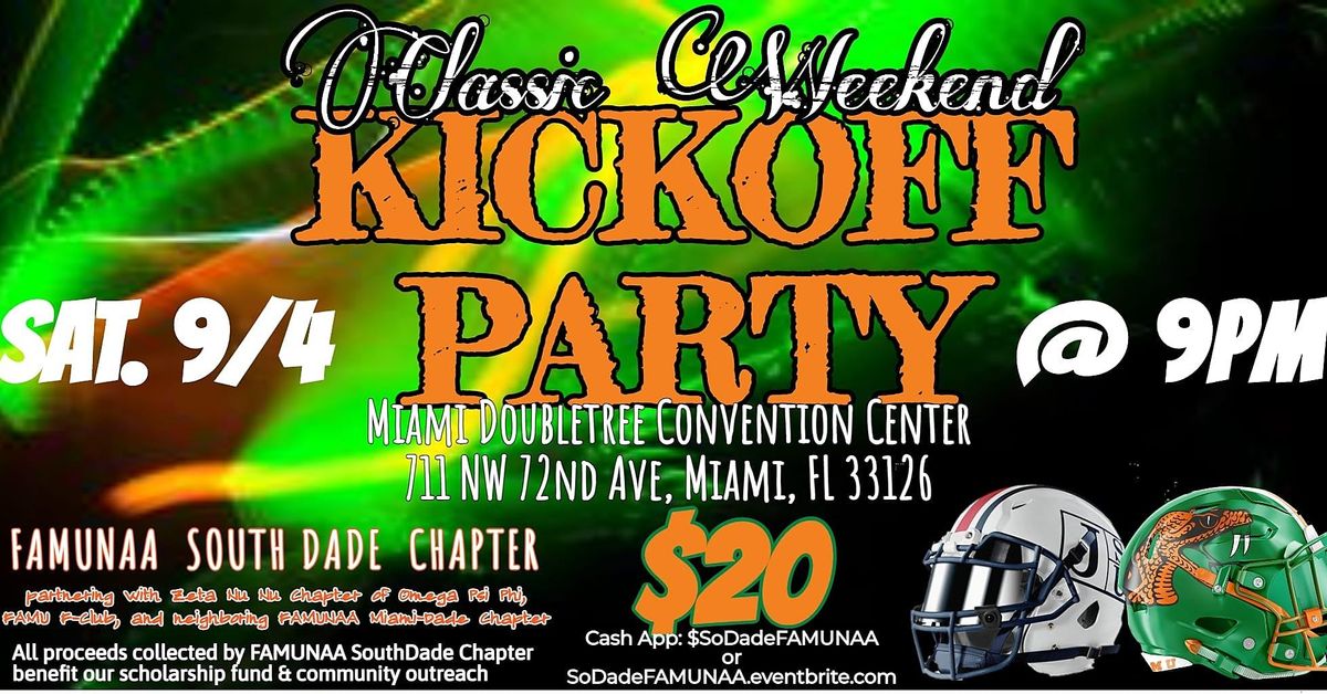 Classic Weekend Kickoff Party with FAMUNAA South Dade Chapter