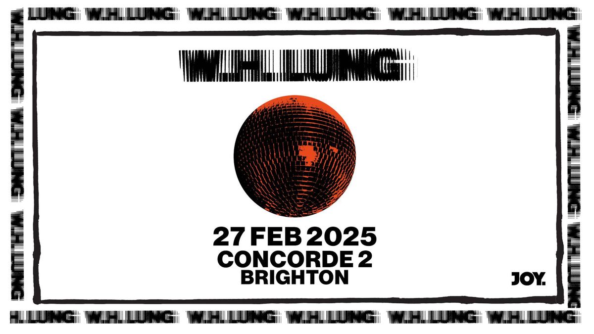 W. H. Lung | Concorde 2, Brighton - JOY. 